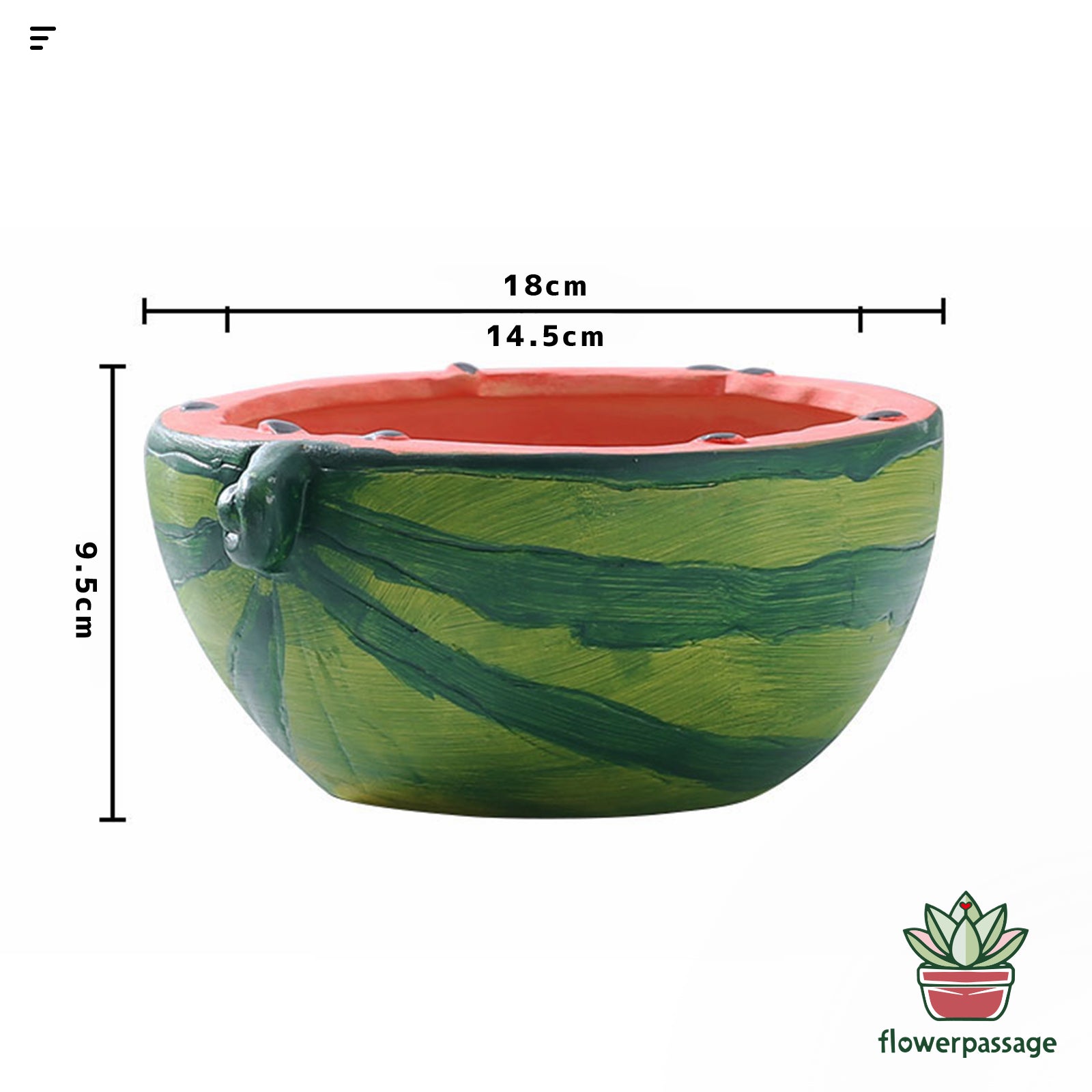 HP0001 ｟フルーツシリーズ｠ 🍉スイカモデル 植木鉢 – 花の